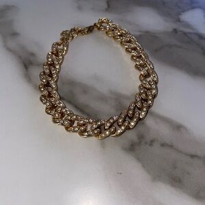 Elegant Gold Cuban Link Anklet/Bracelet
